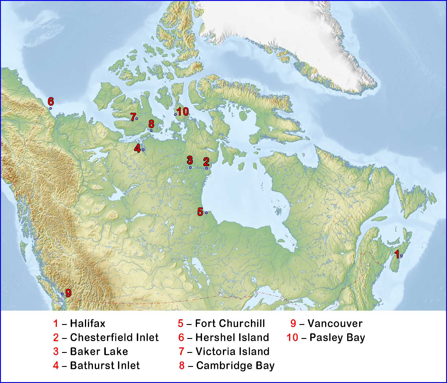 Admiralicja, Admiralty, Back River, Belcher, Boothia, Coppermine, Dobry Noe Press, Erebus, Estimark, Fox, Franklin, Grinnell, Hutchinson, Jacobson, Ken Burton, Lady Jane, Mackenzie, McClintock, North-West Passage, Pasley, Pasley Bay, Przejście Północno-Zachodnie, Rae, RCMP, Ross, Royal Navy, St. Roch, Terror, Walnut Shell, Wejer